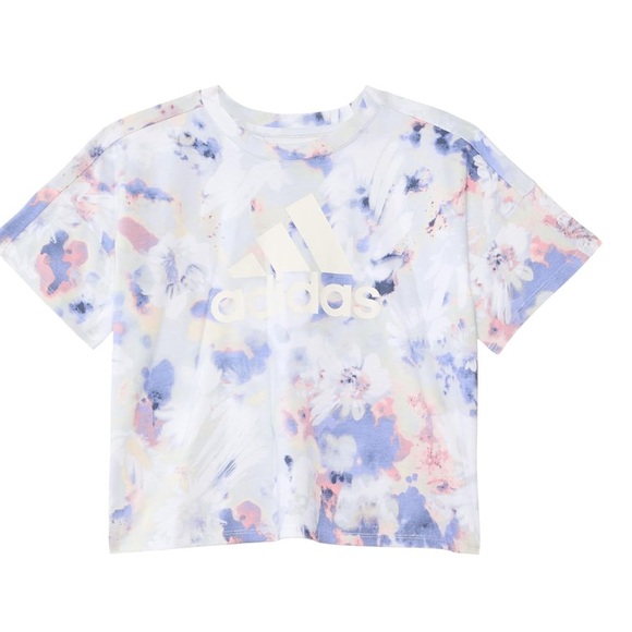 adidas Girls' Short Sleeve Printed Loose Box Tee(Big Kid) - Picture 2 of 5